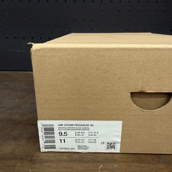 <New W/ Box! Men\'s Nike Air Zoom Pegasus 40 Cobalt Blue Black Sneakers Size 9.5 main image 4